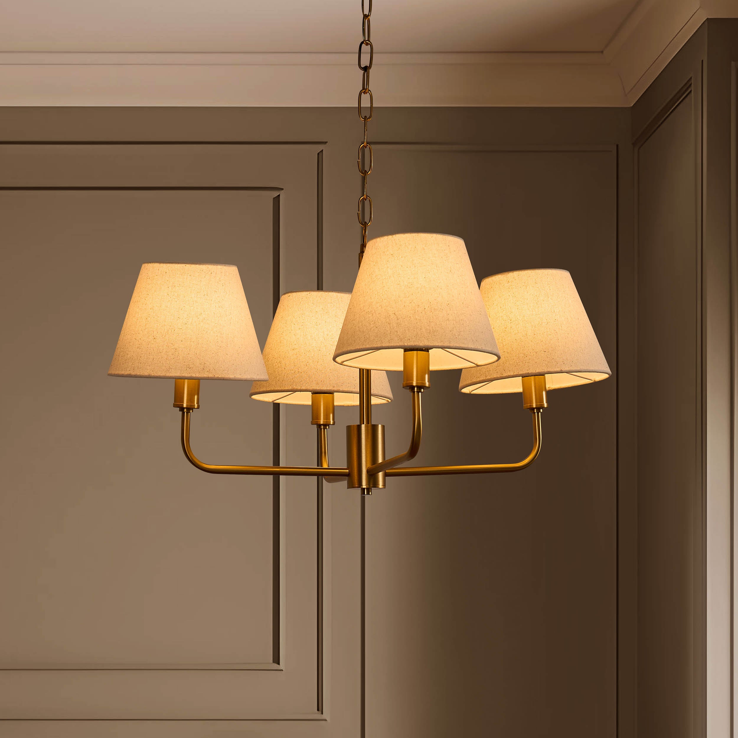 Lustre suspendu April 4 Light - Blanc/Bronze