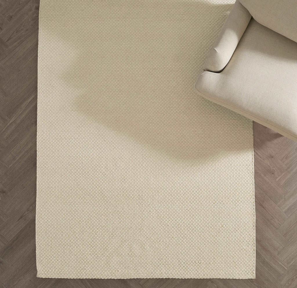 Tapis bouclé tissé à la main Benji - Ivoire