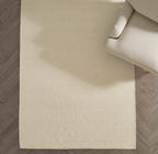 Tapis bouclé tissé à la main Benji - Ivoire