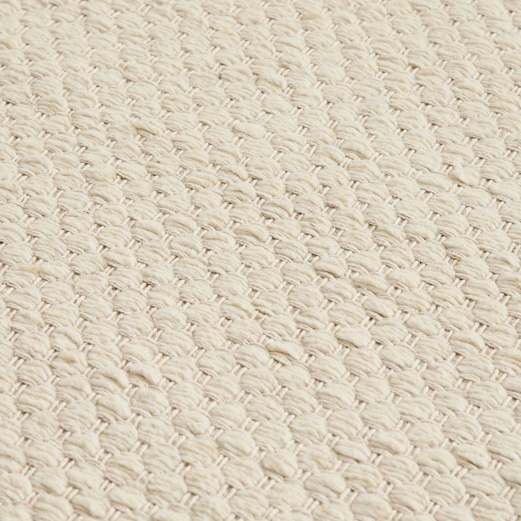 Tapis bouclé tissé à la main Benji - Ivoire