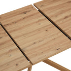 Table de salle à manger rectangulaire extensible Brooke 6-10 places - Bois