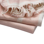 Plaid de canapé à motif floral abstrait - Rose sable