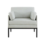 Fauteuil d'appoint Ada - Rayures bleues