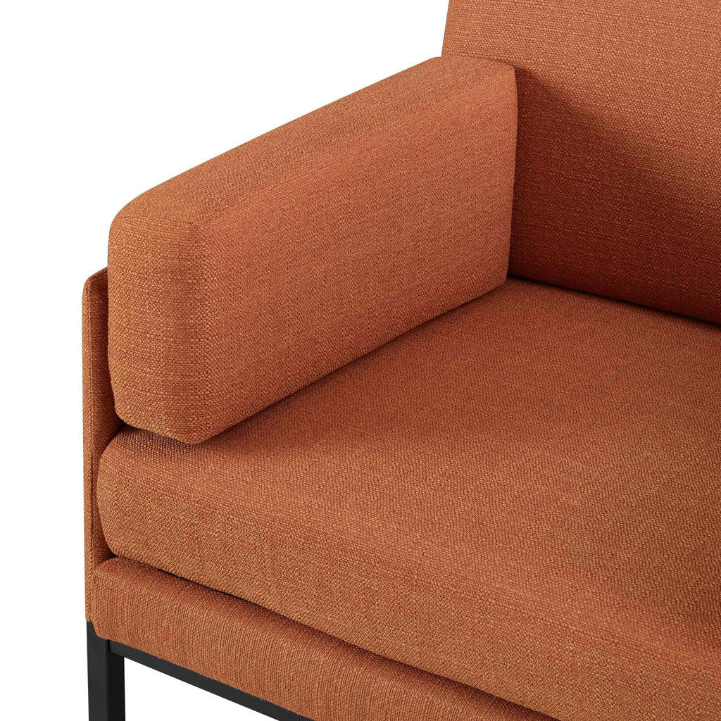 Fauteuil d'appoint Ada - Orange brûlé
