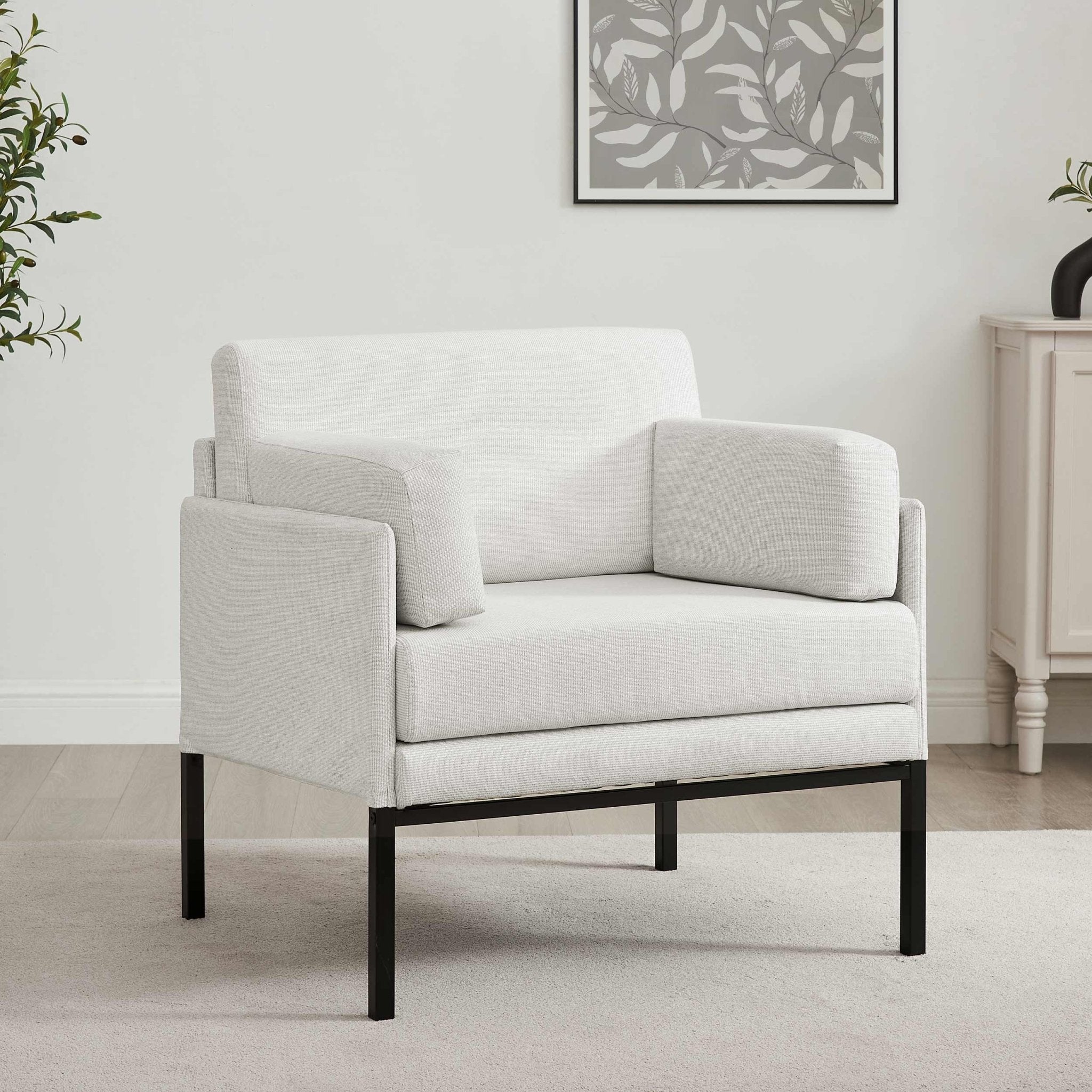 Fauteuil d'appoint Ada - Rayures naturelles