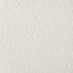 Tabouret de rangement Adelaide à base dorée bouclée - Blanc cassé