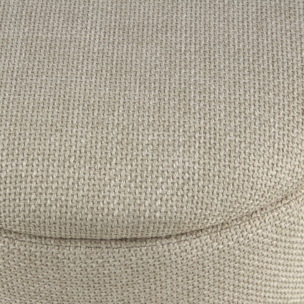 Tabouret de rangement Adelaide à base dorée - Beige