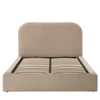 Lit coffre ottoman Aintree - Texture avoine