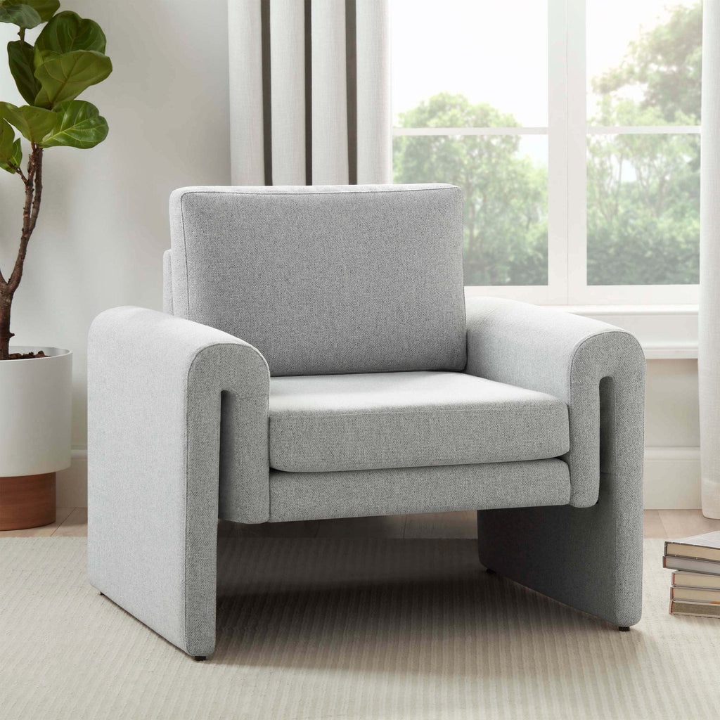 Fauteuil d'appoint Alba - Gris clair