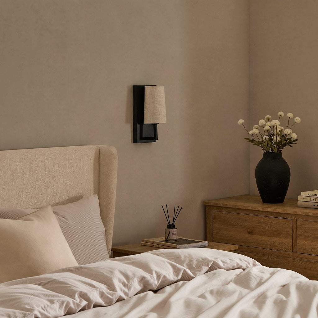 Applique murale rechargeable LED Alban - Noire