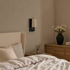 Applique murale rechargeable LED Alban - Noire