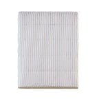 Couvre-lit Albi Stripe en seersucker - Naturel/Blanc
