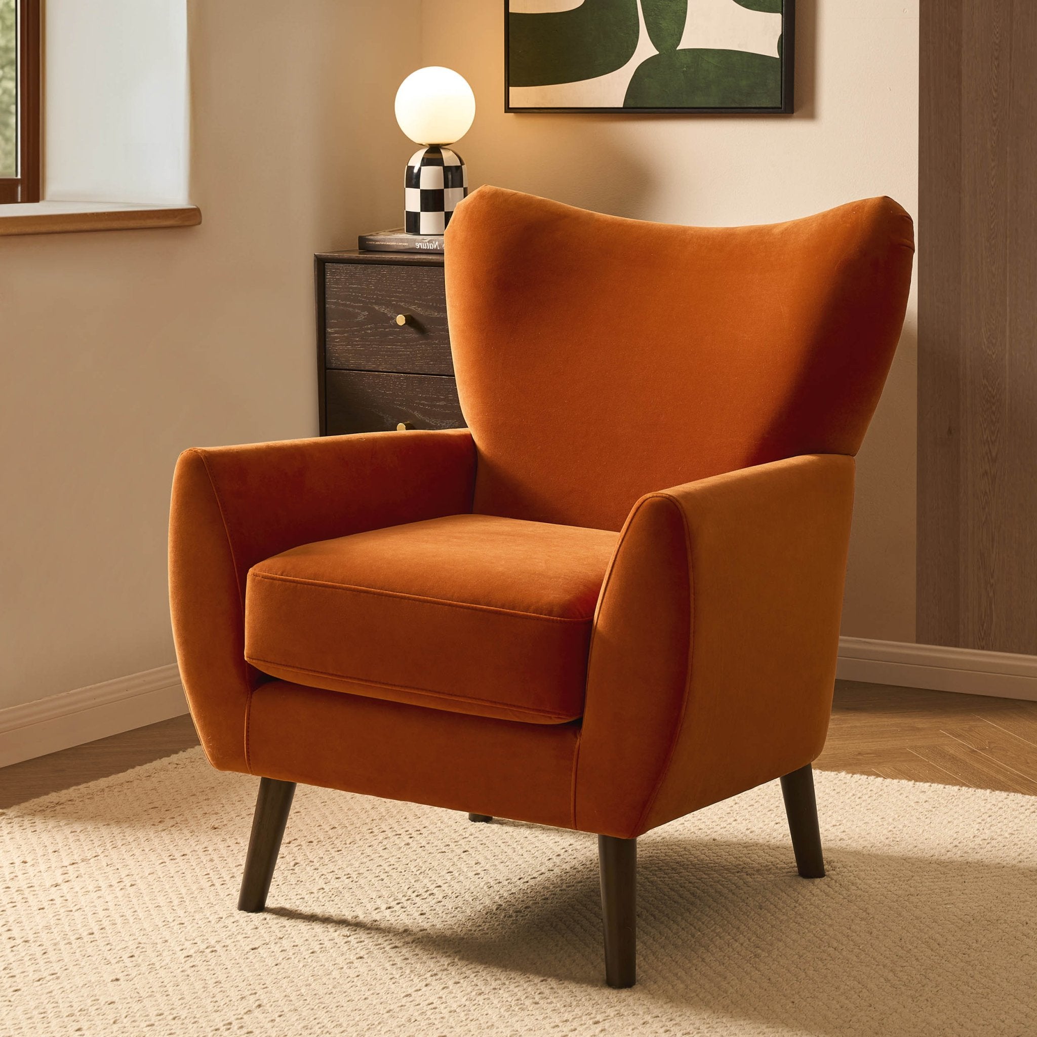 Fauteuil d'appoint Alia - Orange vif