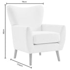 Chaise d'appoint Alia - Chenille Écru