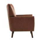 Fauteuil d'appoint Alia - Similicuir beige