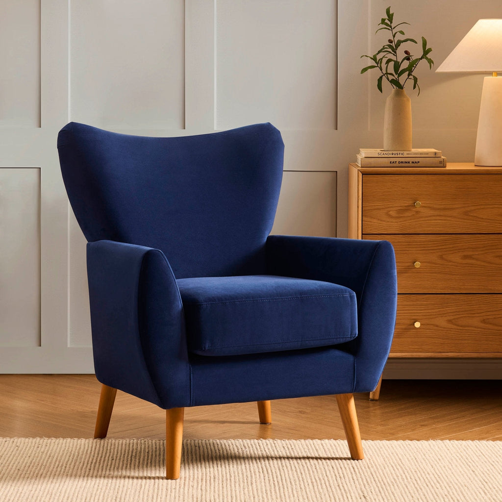 Fauteuil d'appoint Alia - Bleu royal