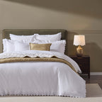 Housse de couette Alice 200 fils/cm² - Blanche