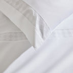 Housse de couette Alma 300 fils/cm² - Satin - Blanc cassé