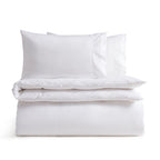Housse de couette Alma 300 fils/cm² - Satin - Blanc cassé