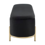 Pouf de rangement à panneaux Altrincham - Encre