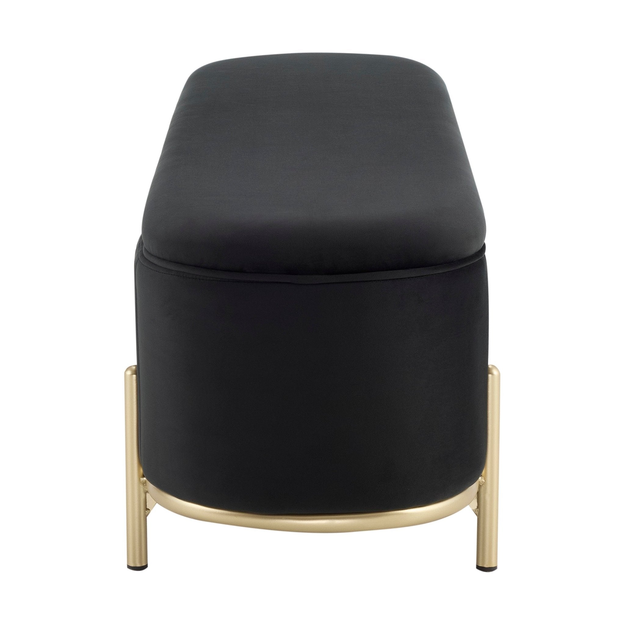 Pouf de rangement à panneaux Altrincham - Encre