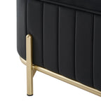 Pouf de rangement à panneaux Altrincham - Encre