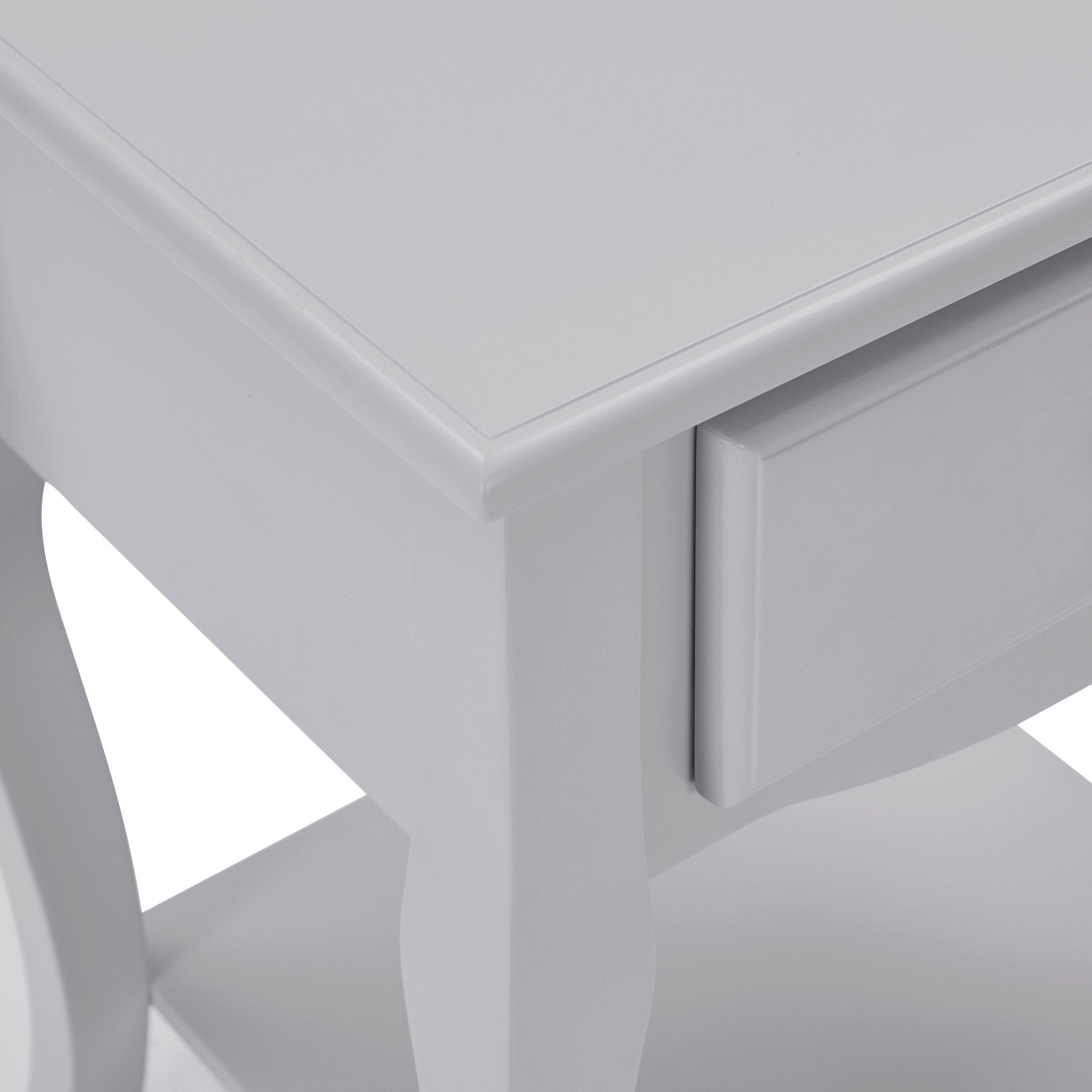 Table de chevet Amélie à 1 tiroir - Gris clair