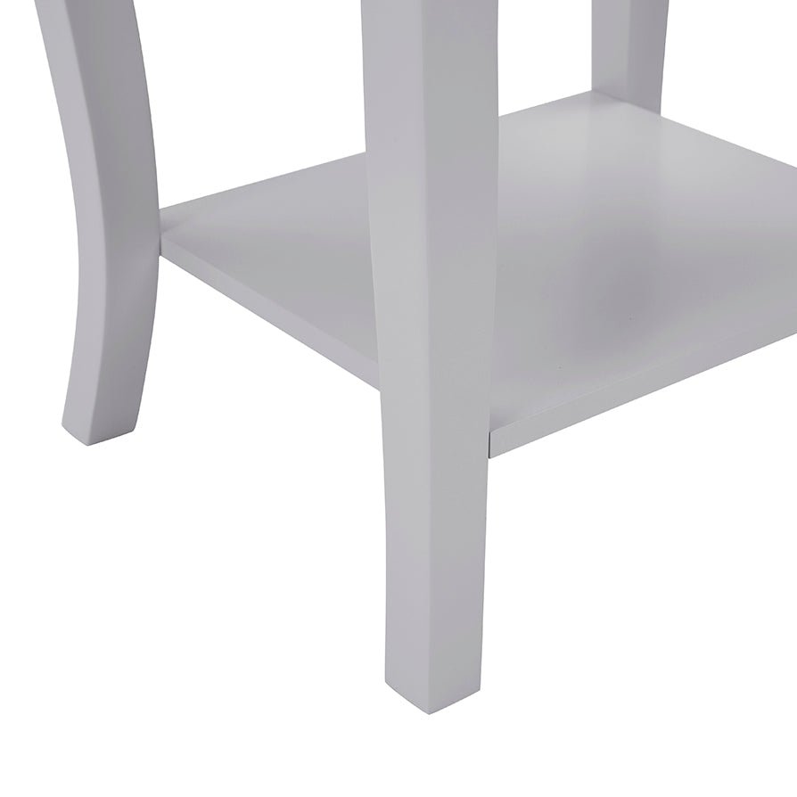 Table de chevet Amélie à 1 tiroir - Gris clair