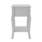 Table de chevet Amélie à 1 tiroir - Gris clair