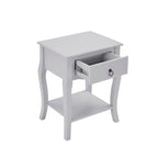 Table de chevet Amélie à 1 tiroir - Gris clair