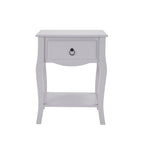 Table de chevet Amélie à 1 tiroir - Gris clair
