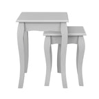 Table d'appoint gigogne Amélie - Gris clair