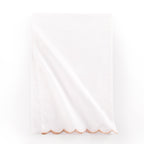 Chemin de table Amor à bord festonné - Rose sable