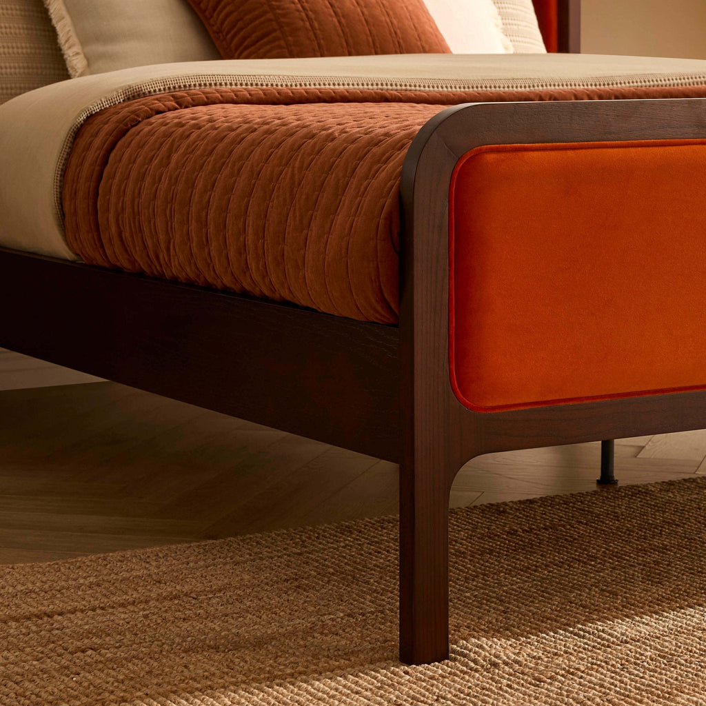 Cadre de lit Amsterdam - Orange vif