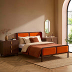 Cadre de lit Amsterdam - Orange vif