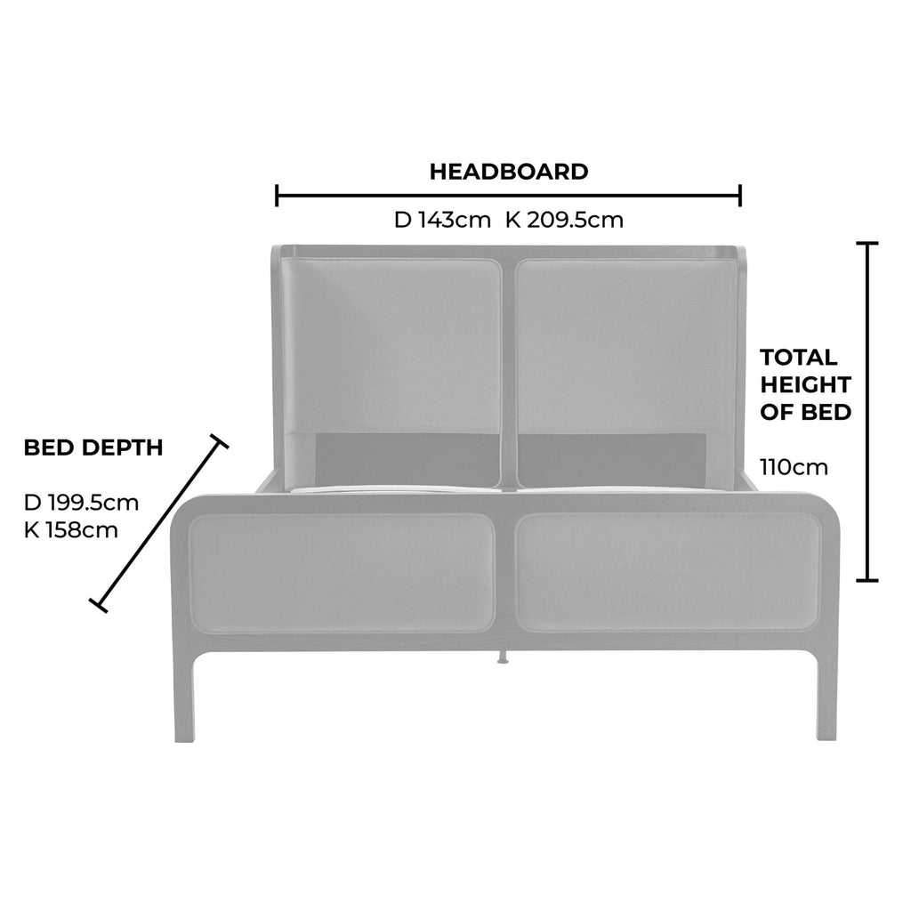 Cadre de lit Amsterdam - Orange vif