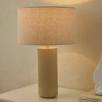 Lampe de table pilier en béton Ande - Naturel