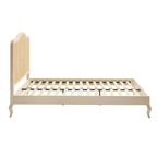 Cadre de lit Annecy en rotin - Crème