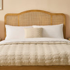 Cadre de lit Annecy en rotin naturel