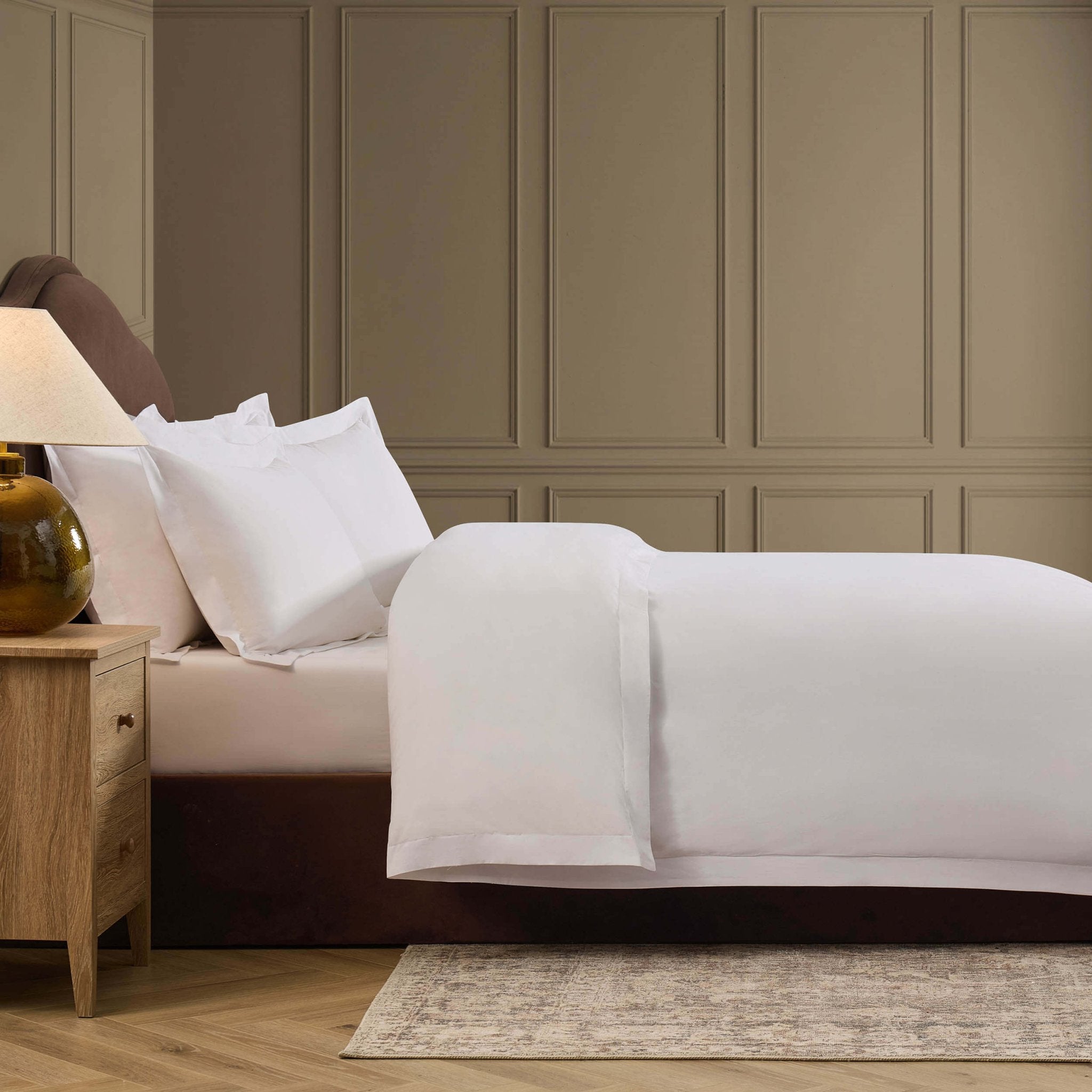 Housse de couette anti-allergique 200 fils - Blanche