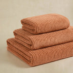 Collection de serviettes Antigua Soft Fine Ribbed - Orange brûlé