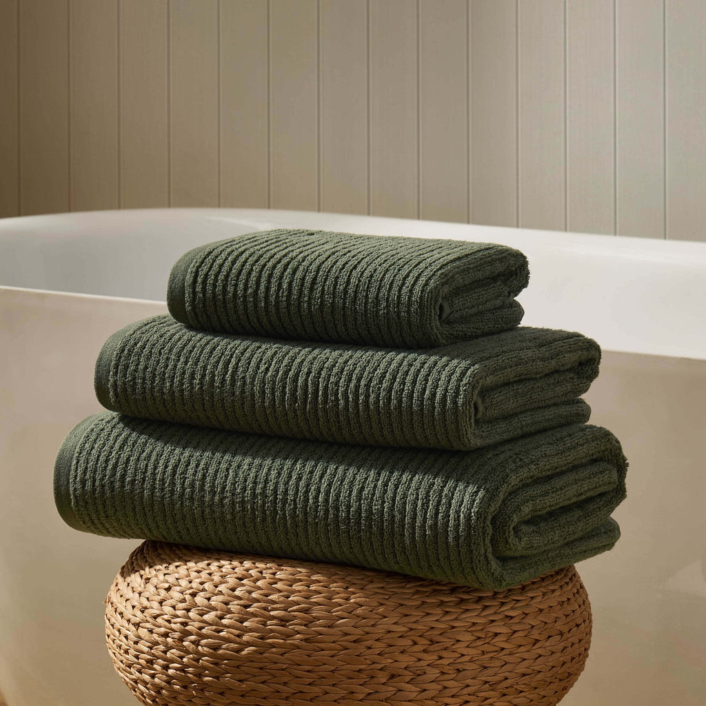 Collection de serviettes Antigua Soft Fine Ribbed - Fern