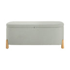 Banc de rangement incurvé Appleton - Rayures bleues