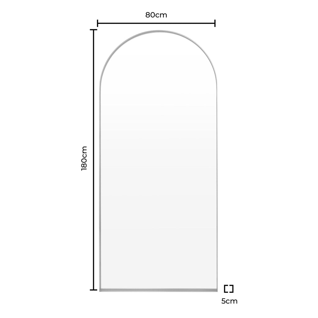 Miroir sur pied arqué - Or
