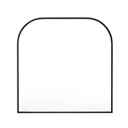 Miroir de cheminée arqué - Noir