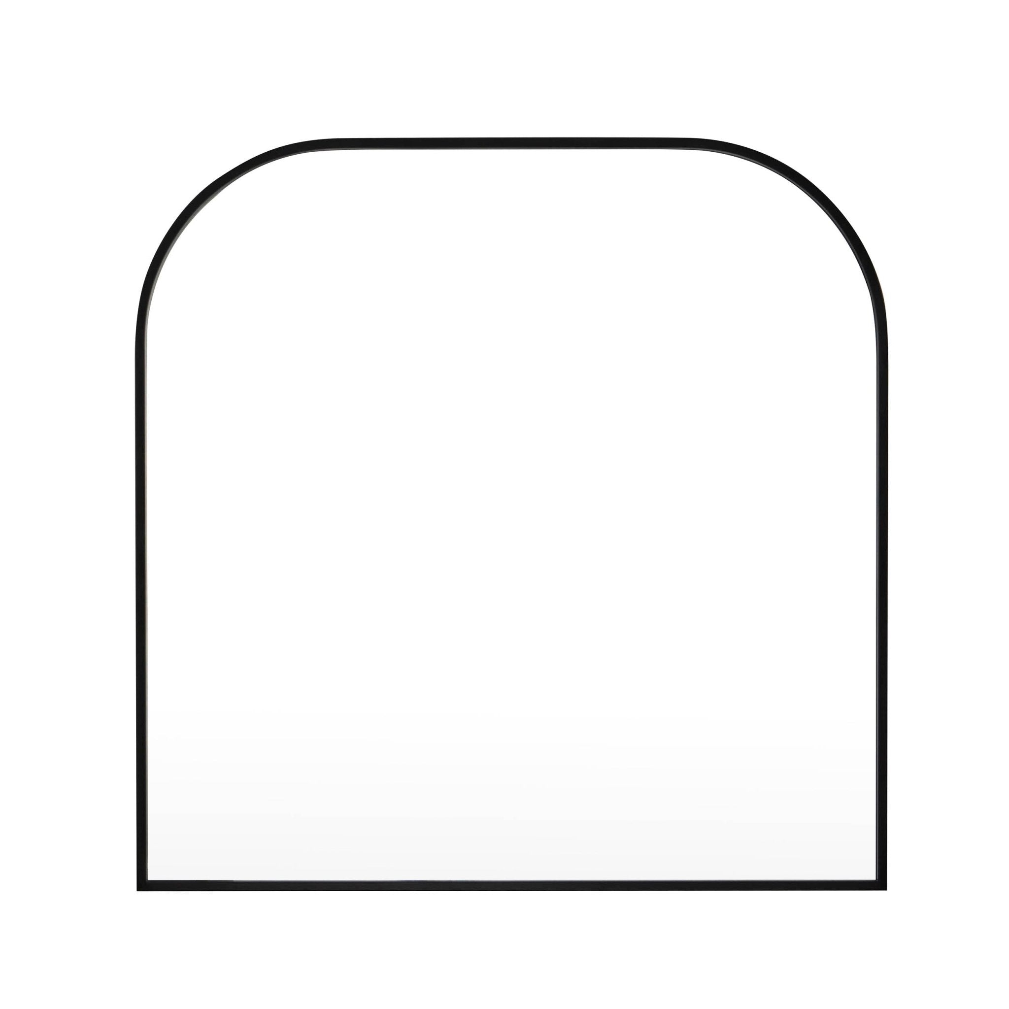 Miroir de cheminée arqué - Noir