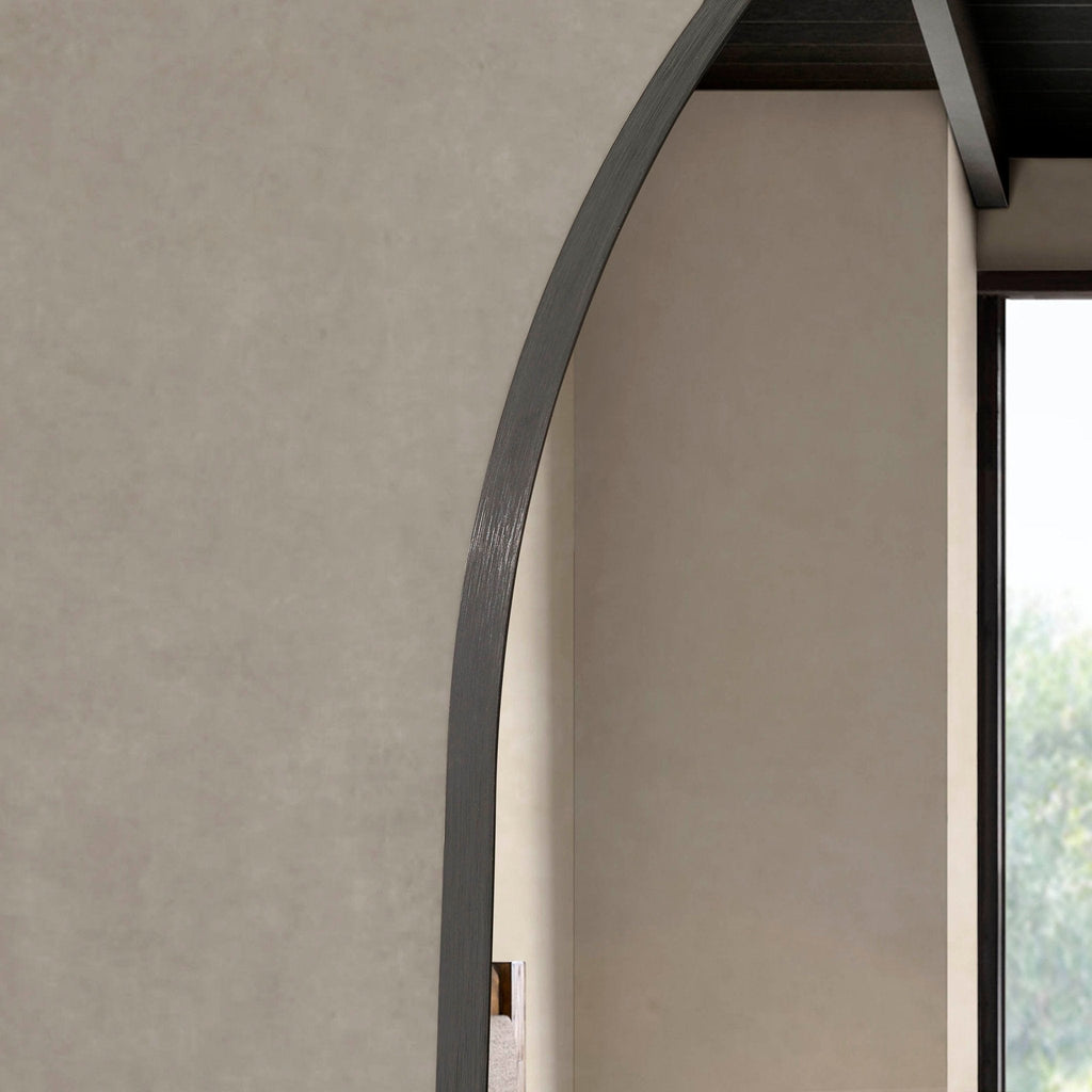 Miroir mural arqué - Noir