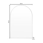 Miroir mural arqué - Noir