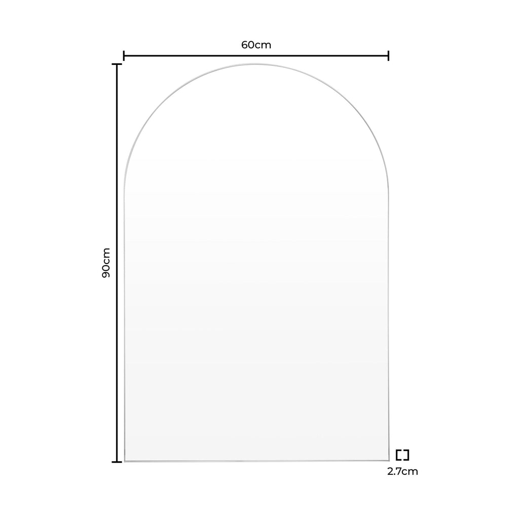 Miroir mural arqué - Or