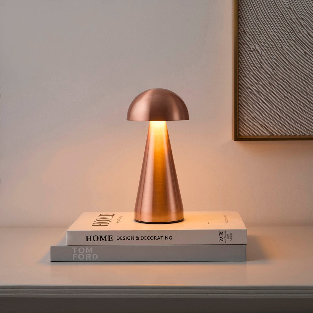 Lampe LED rechargeable sans fil Ares Mini à dôme - Cuivre